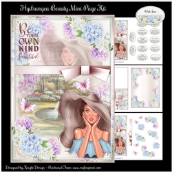 Hydrangea Beauty Mini Page Kit