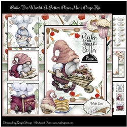 Bake The World A Better Place Mini Page Kit