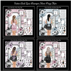 Satin And Lace Bumper Mini Page Kits