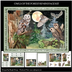 Owls Of The Forest 02 Mini Page Kit