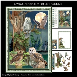 Owls Of The Forest 04 Mini Page Kit