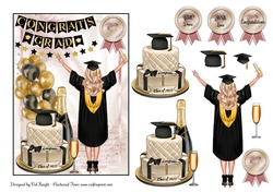 Female Graduation Card Front 