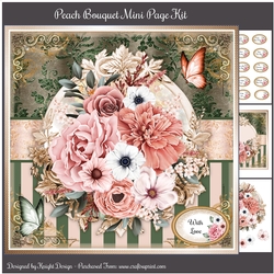 Peach Bouquet Mini Page Kit