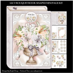 Lily Bouquet Book Shaped Mini Page Kit