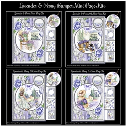 Lavender & Peony Bumper Mini Page Kits