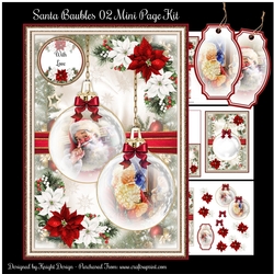 Santa Baubles 02 Mini Page Kit