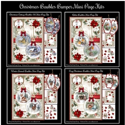 Christmas Baubles Bumper Mini Page Kits