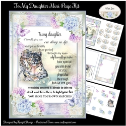 To My Daughter Mini Page Kit