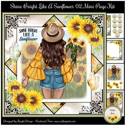 Shine Bright Like A Sunflower 02 Mini Page Kit