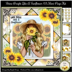 Shine Bright Like A Sunflower 03 Mini Page Kit