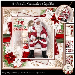 A Visit To Santa Mini Page Kit