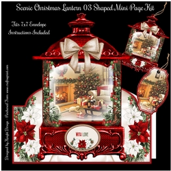 Scenic Christmas Lantern 03 Shaped Mini Page Kit