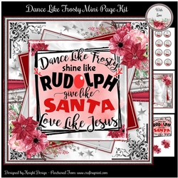 Dance Like Frosty Mini Page Kit