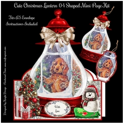 Cute Christmas Lantern 04 Shaped Mini Page Kit