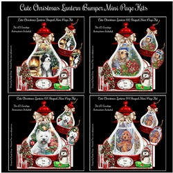 Cute Christmas Lantern Bumper Mini Page Kits