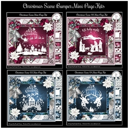 Christmas Scene Bumper Mini Page Kits