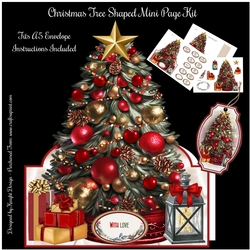 Christmas Tree Shaped Mini Page Kit