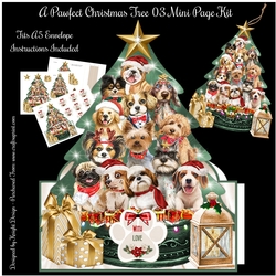 A Pawfect Christmas Tree 03 Shaped Mini Page Kit