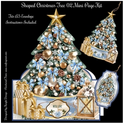 Shaped Christmas Tree 02 Mini Page Kit