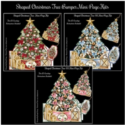 Shaped Christmas Tree Bumper Mini Page Kits