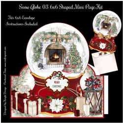 Snow Globe 03 6x6 Shaped Mini Page Kit