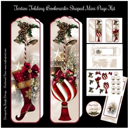Festive Folding Bookmarks Mini Page Kit