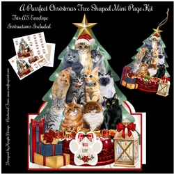 A Purrfect Christmas Tree Shaped Mini Page Kit