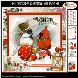 My Chickadee Christmas Mini Page Kit