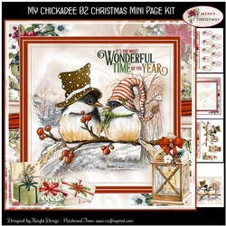 My Chickadee 02 Christmas Mini Page Kit