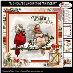 My Chickadee 03 Christmas Mini Page Kit