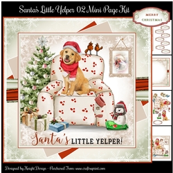 Santas Little Yelper 02 Mini Page Kit