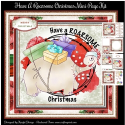Have A Roarsome Christmas Mini Page Kit