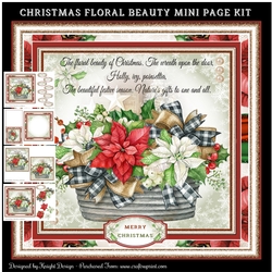 Christmas Floral Beauty Mini Page Kit