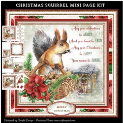 Christmas Squirrel Mini Page Kit