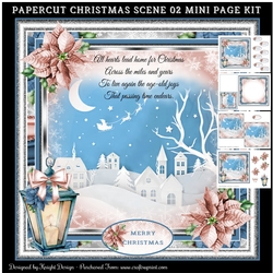 Papercut Christmas Scene 02 Mini Page Kit