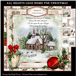 All Hearts Lead Home For Christmas Mini Page Kit