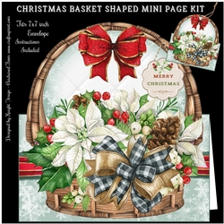 Christmas Basket Shaped Mini Page Kit