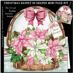 Christmas Basket 03 Shaped Mini Page Kit