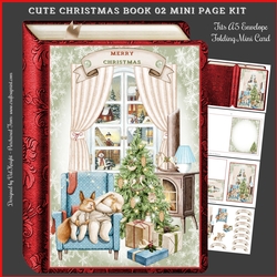 Cute Christmas Book 02 Shaped Mini Page Kit