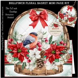 Bullfinch Floral Basket Shaped Mini Page Kit
