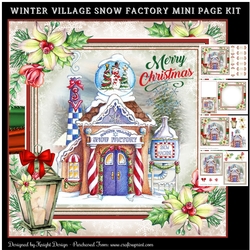 Santas Winter Village Snow Factory Mini Page Kit