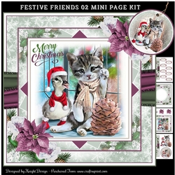 Festive Friends 02 Mini Page Kit