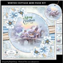 Winter Cottage Mini Page Kit