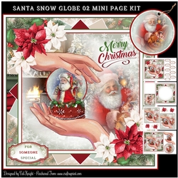 Santa Snow Globe 02 Mini Page Kit