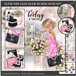 Satin & Lace Glam 03 Mini Page Kit