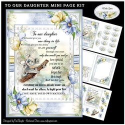 To Our Daughter Mini Page Kit