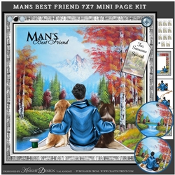 Mans Best Friend 7x7 Mini Page Kit 