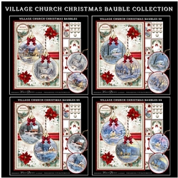Village Church Christmas Bauble Collection