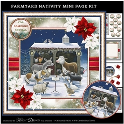 Farmyard Nativity Mini Page Kit