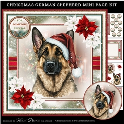 Christmas German Shepherd Mini Page Kit